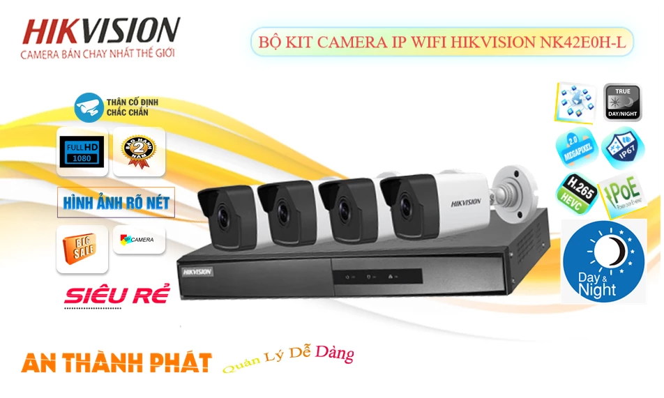 Camera Hikvision Với giá cạnh tranh NK42E0H-L