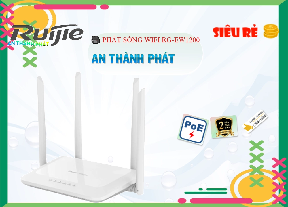 Hãng Ruijie  Modum wifi mạng  RG-EW1200