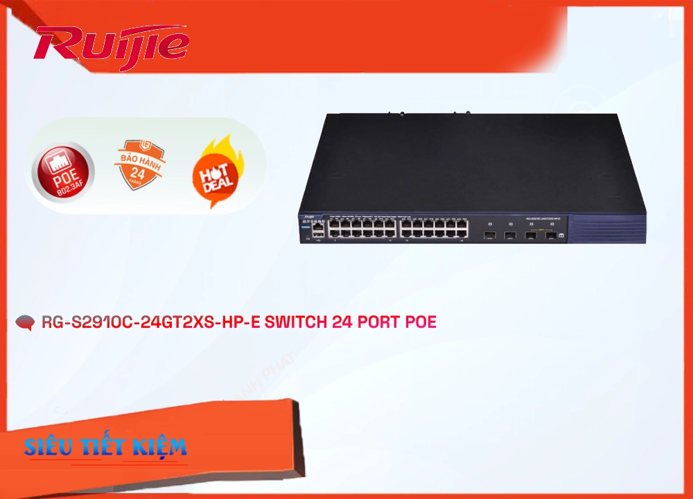 RG-S2910C-24GT2XS-HP-E  Switch chia mạng