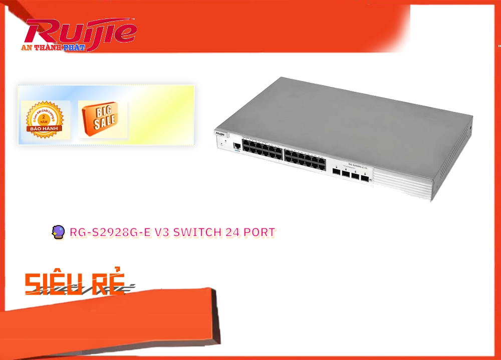 RG-S2928G-E V3  Switch chia mạng  Hãng Ruijie