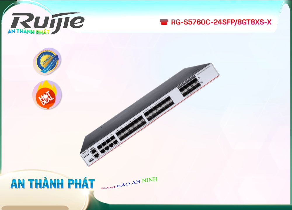 Hãng Ruijie RG-S5760C-24SFP/8GT8XS-X  Switch chia mạng