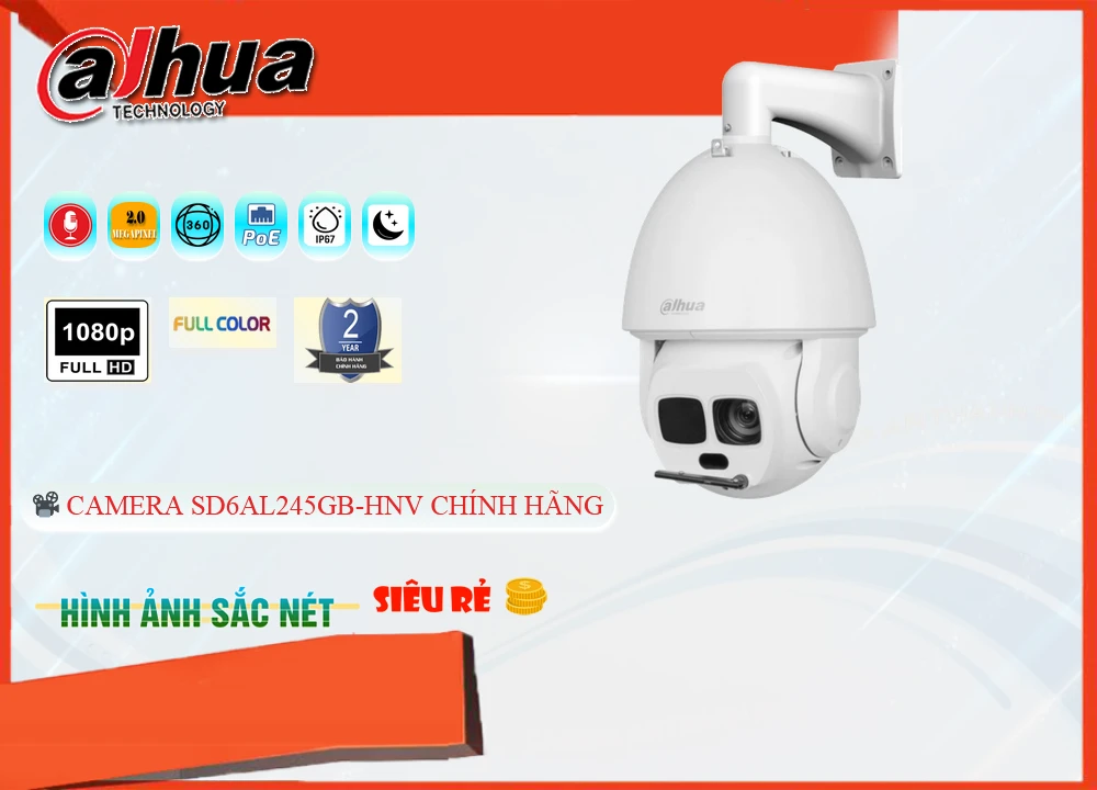 Camera IP PTZ Quay Xoay SD6AL245GB-HNV Camera IP PTZ Quay Xoay SD6AL245GB-HNV