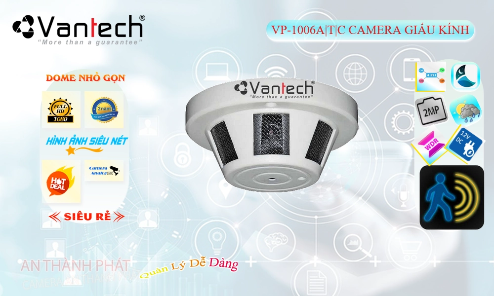 VP-1006A|T|C Camera Công Nghệ HD VanTech Giá rẻ