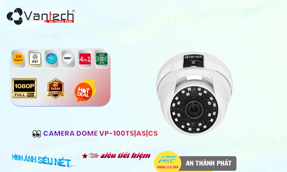 Camera Giá Rẻ VanTech VP-100TS|AS|CS HD Anlog Công Nghệ Mới