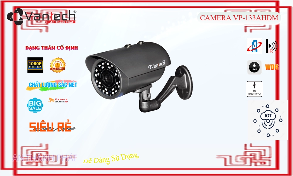 VP-133AHDM Camera HD Anlog VanTech Đang giảm giá