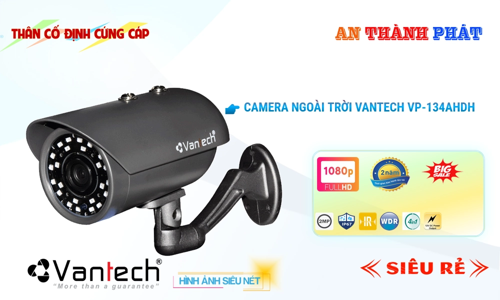 VP-134AHDH Camera Công Nghệ HD Với giá cạnh tranh VanTech