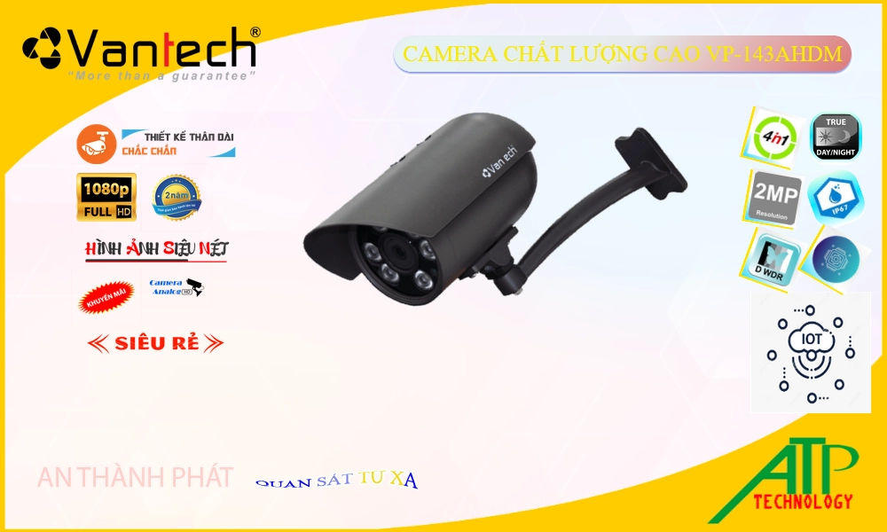 VP-143AHDM Camera VanTech Chức Năng Cao Cấp