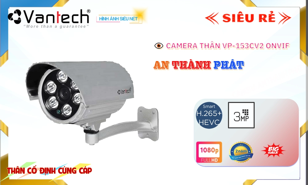 Camera An Ninh VanTech VP-153CV2 Chức Năng Cao Cấp