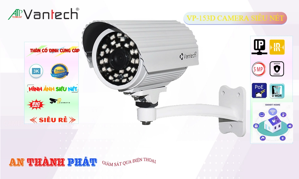 VP-153D Camera IP POE Giá tốt VanTech ✲