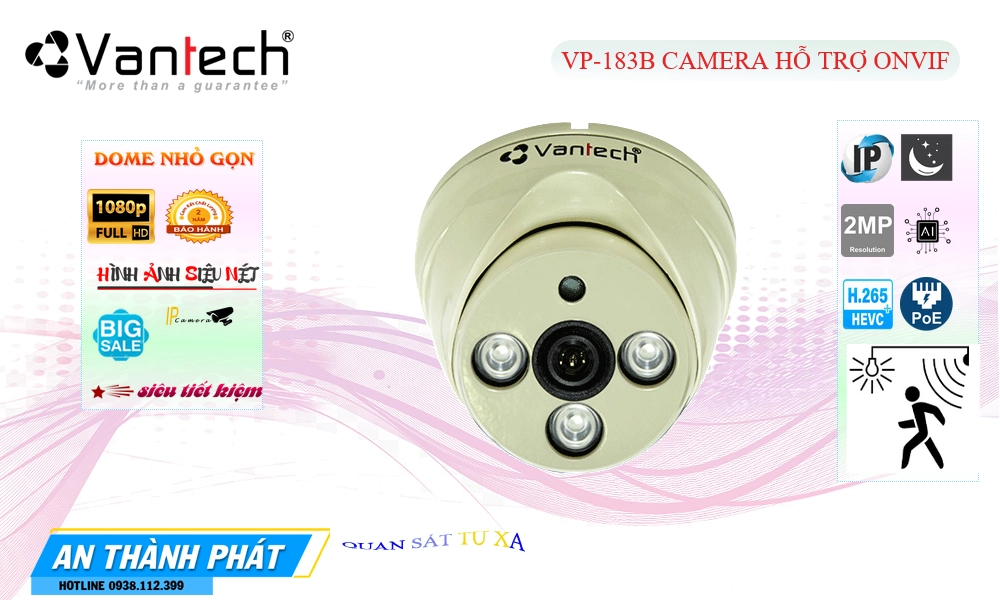 VP-183B Camera IP POE đang khuyến mãi VanTech ❂