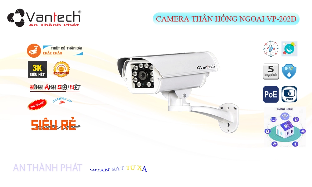 Camera IP POE VanTech VP-202D Mẫu Đẹp