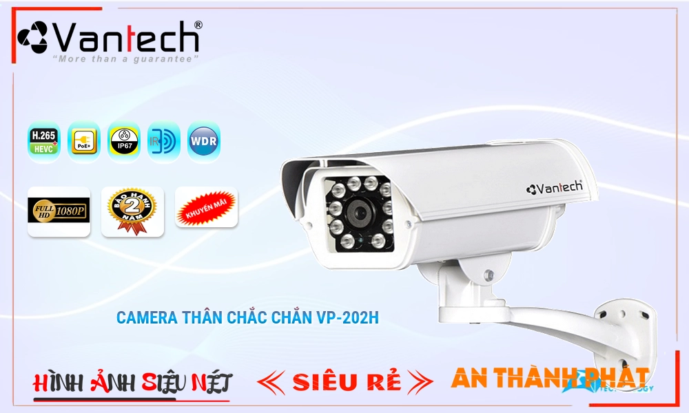 Camera Giá Rẻ VanTech VP-202H Cấp Nguồ Qua Dây Mạng Giá tốt