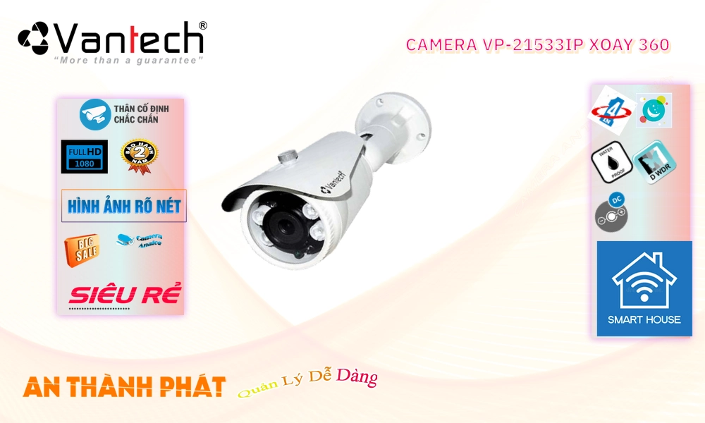 Camera IP VanTech VP-2167AHD Tiết Kiệm