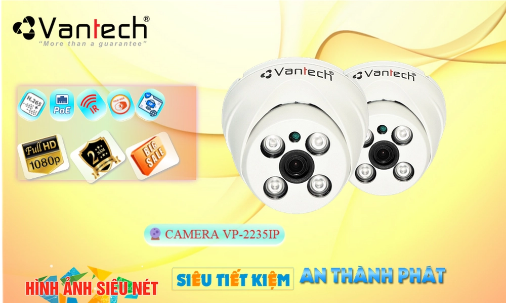 VP-2235IP Camera Công Nghệ POE Thiết kế Đẹp VanTech ✅