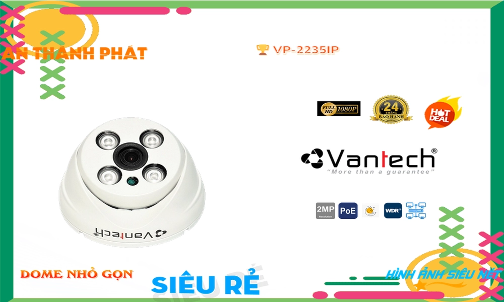 Camera VanTech VP-2235IP Tiết Kiệm