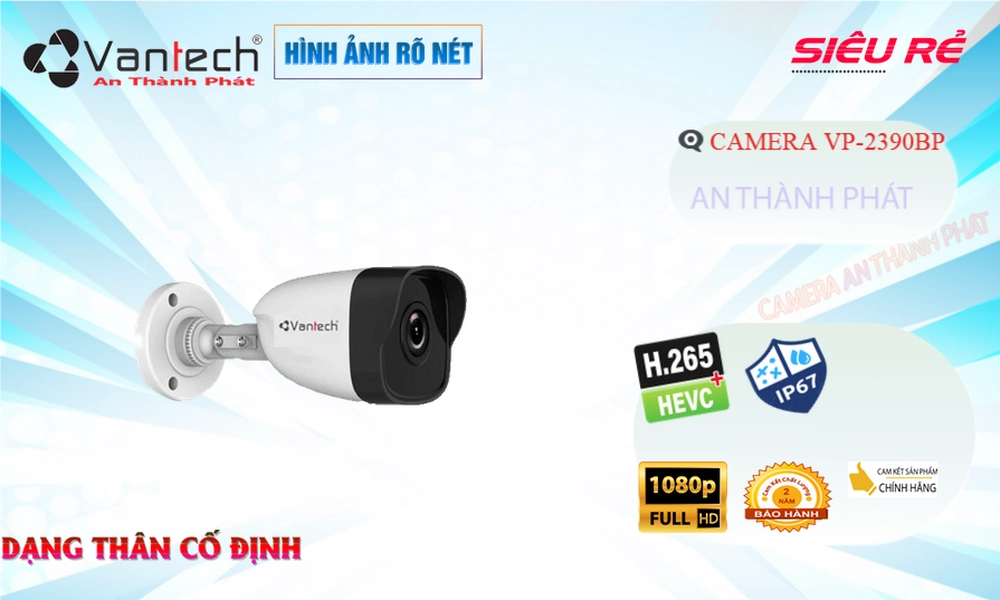 Camera Giá Rẻ VanTech VP-2390BP Ip POE Sắc Nét Chức Năng Cao Cấp