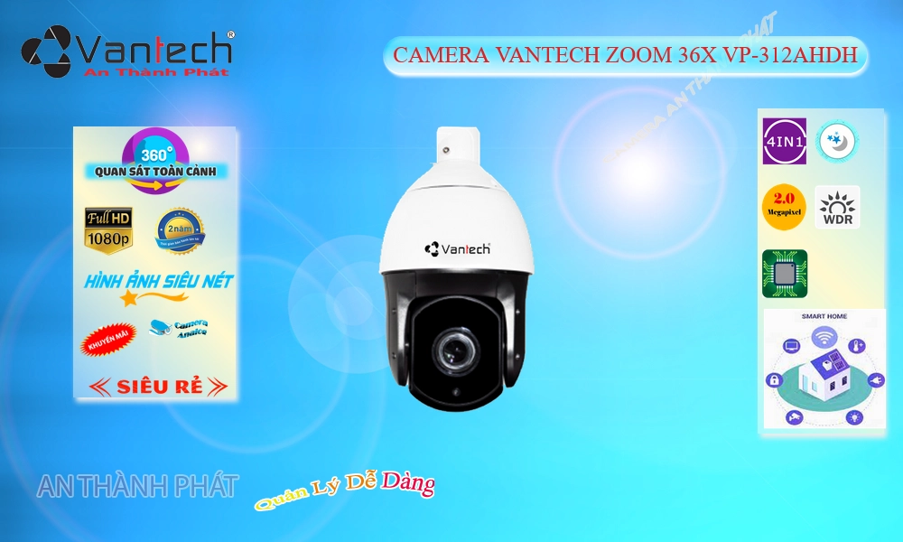 VP-312AHDH Camera VanTech Giá tốt