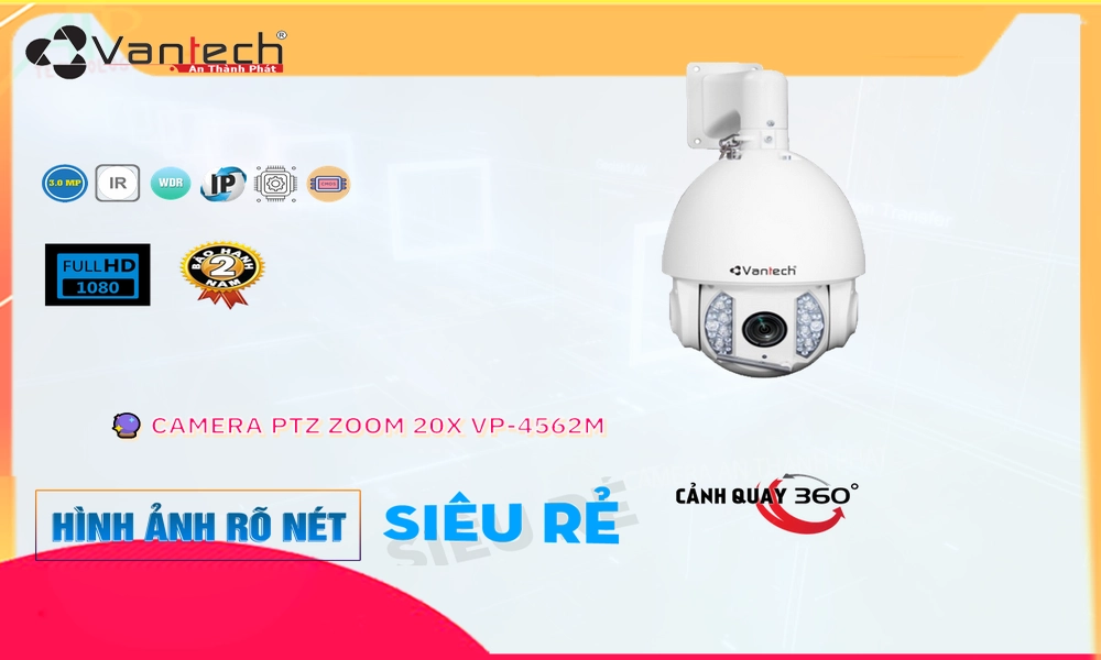VP-4562M Camera HD Anlog VanTech Giá tốt ✲
