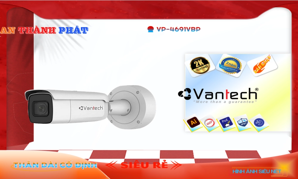 VP-4691VBP IP POE Camera Giá Rẻ VanTech