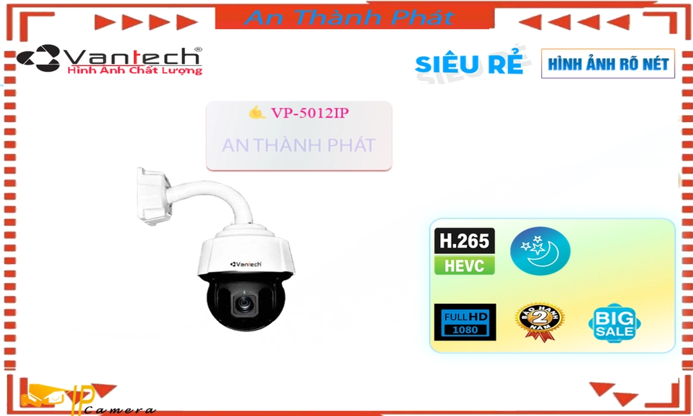Camera VanTech Giá rẻ Công Nghệ HD VP-5012IP
