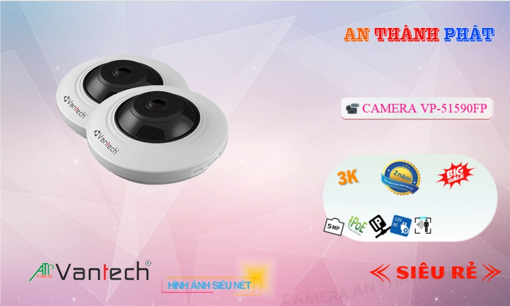VP-51590FP Camera Cấp Nguồ Qua Dây Mạng VanTech Giá tốt