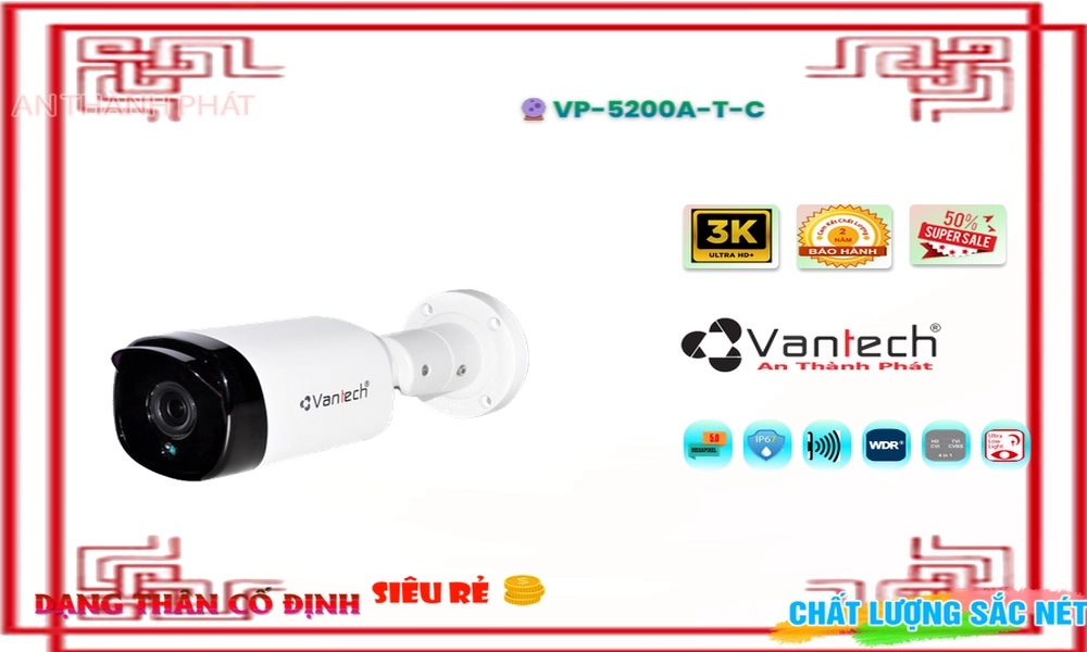 Camera HD VP-5200A|T|C Chức Năng Cao Cấp