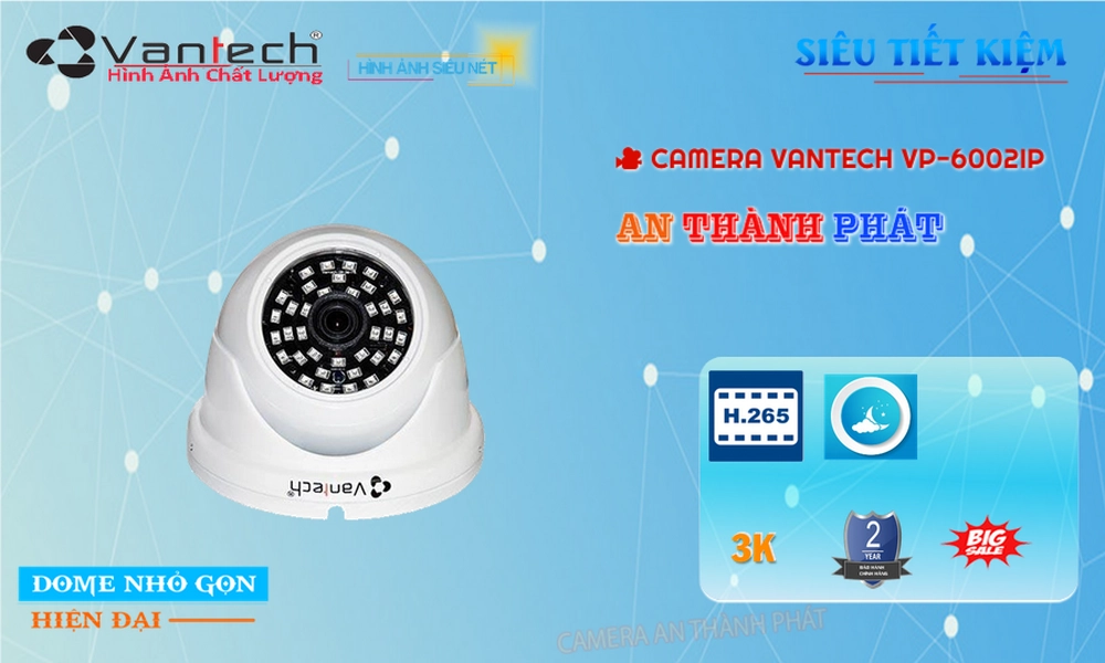 VP-6002IP Camera Cấp Nguồ Qua Dây Mạng VanTech