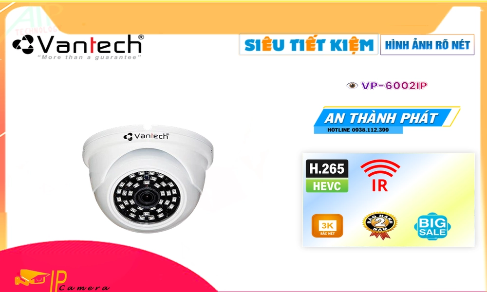 VP-6002IP Camera IP POE giá rẻ chất lượng cao VanTech