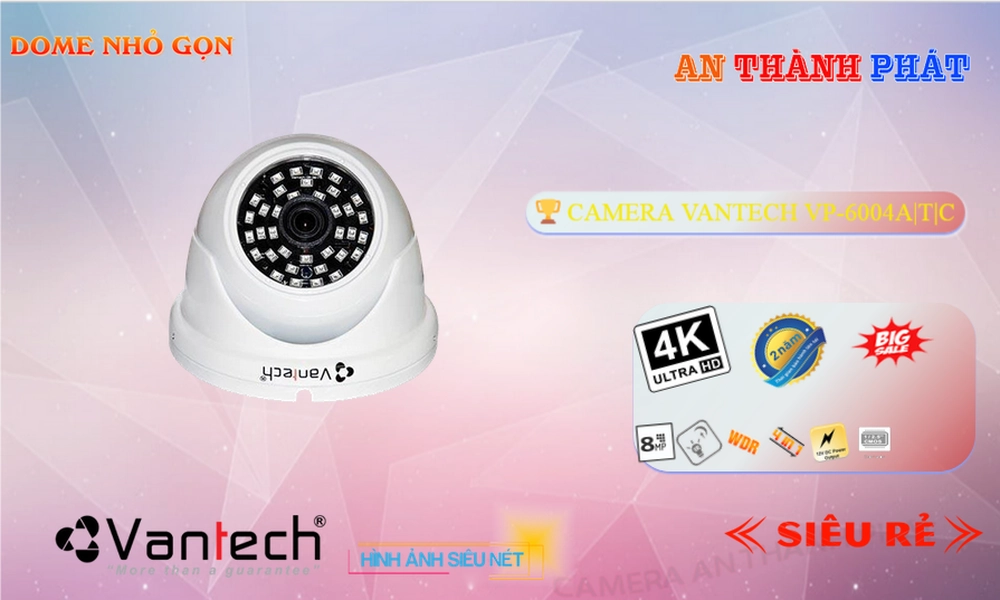 Camera HD Anlog VanTech VP-6004A|T|C Mẫu Đẹp