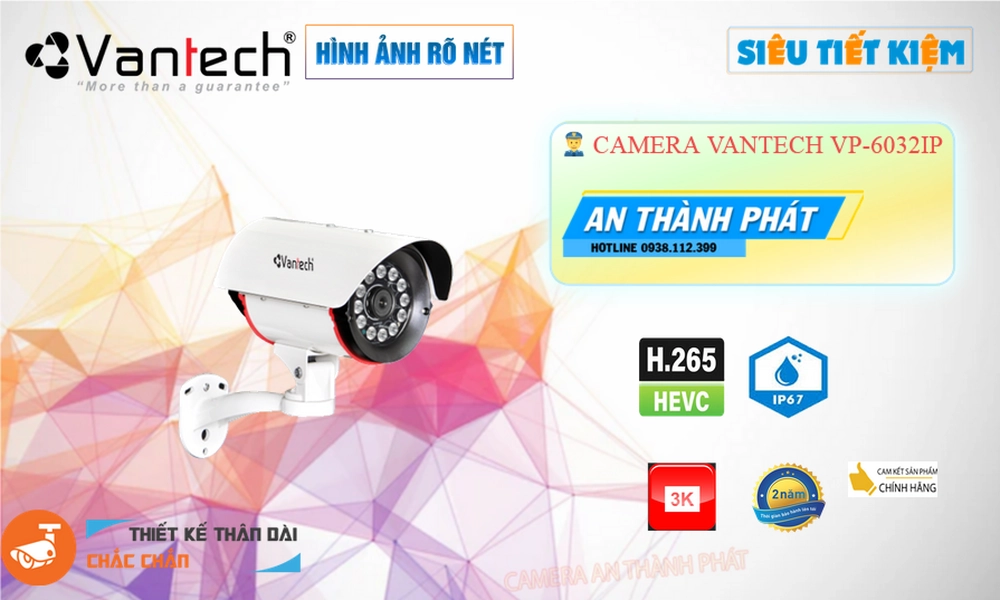 Camera VanTech Thiết kế Đẹp VP-6032IP