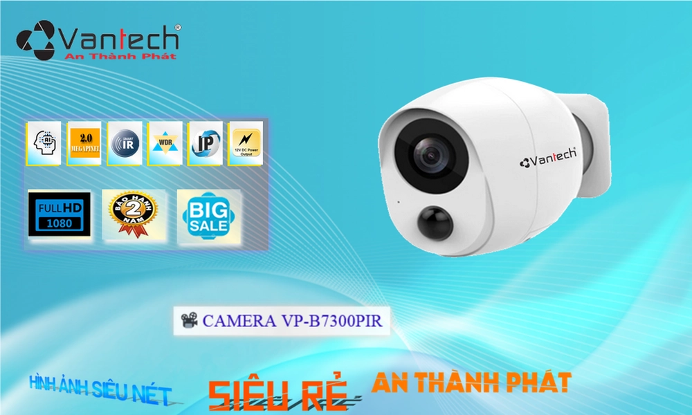 Camera VanTech VP-B7300PIR Tiết Kiệm ✲
