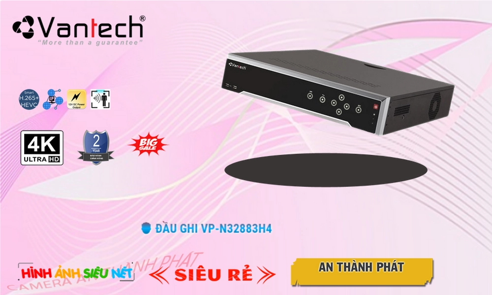 ✪  Đầu Ghi Camera VanTech VP-N32883H4 Mẫu Đẹp