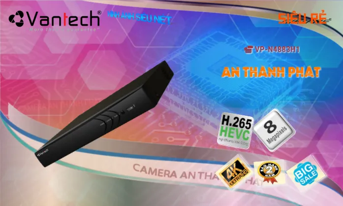 VP-N4883H1 Đầu ghi Camera VanTech Thiết kế Đẹp