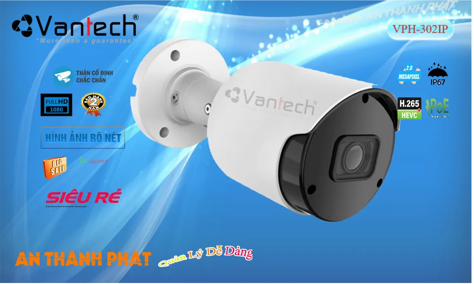 VPH-302IP Camera VanTech Chức Năng Cao Cấp