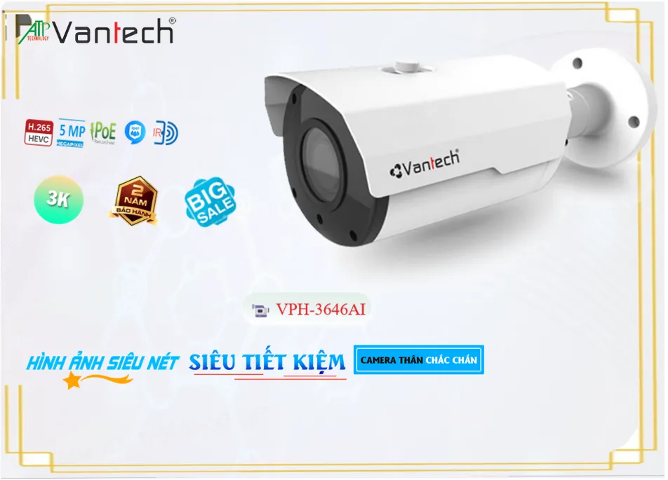 VPH-3646AI Camera VanTech Chi phí phù hợp