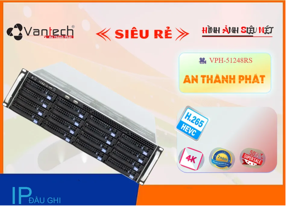 Đầu Ghi Hình VanTech VPH-51248RS,thông số VPH-51248RS,VPH 51248RS,Chất Lượng VPH-51248RS,VPH-51248RS Công Nghệ