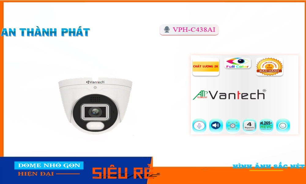 Camera IP VanTech VPH-C438AI Tiết Kiệm
