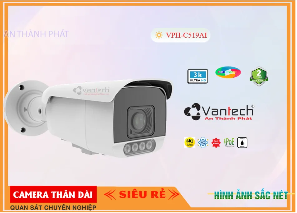 Camera VanTech VPH-C519AI,Giá VPH-C519AI,VPH-C519AI Giá Khuyến Mãi,bán Camera VPH-C519AI Đang giảm giá ,VPH-C519AI Công