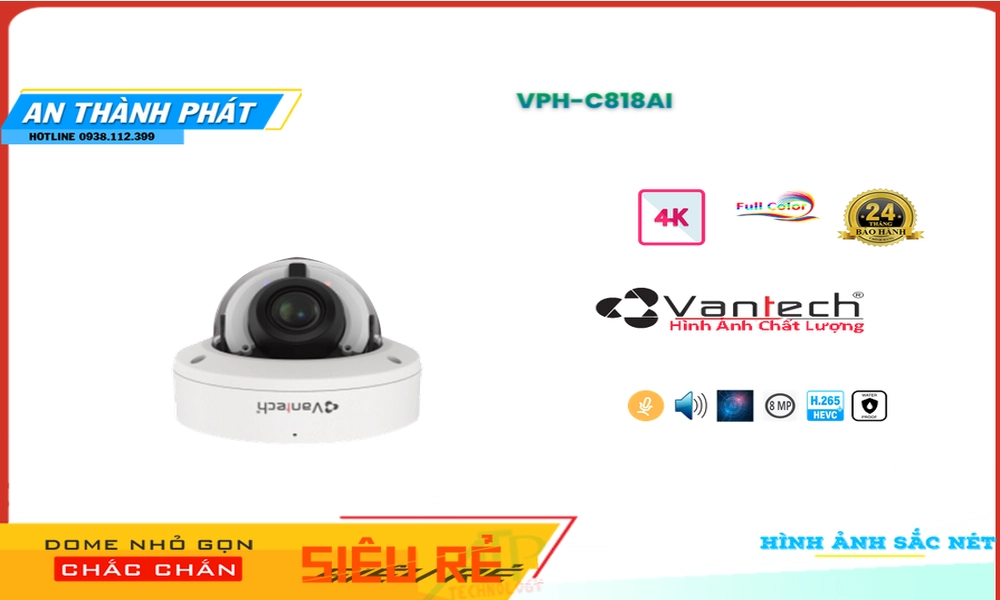 VPH-C818AI Camera VanTech Chi phí phù hợp