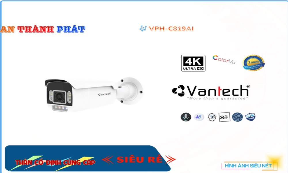 Camera VanTech Chất Lượng VPH-C819AI