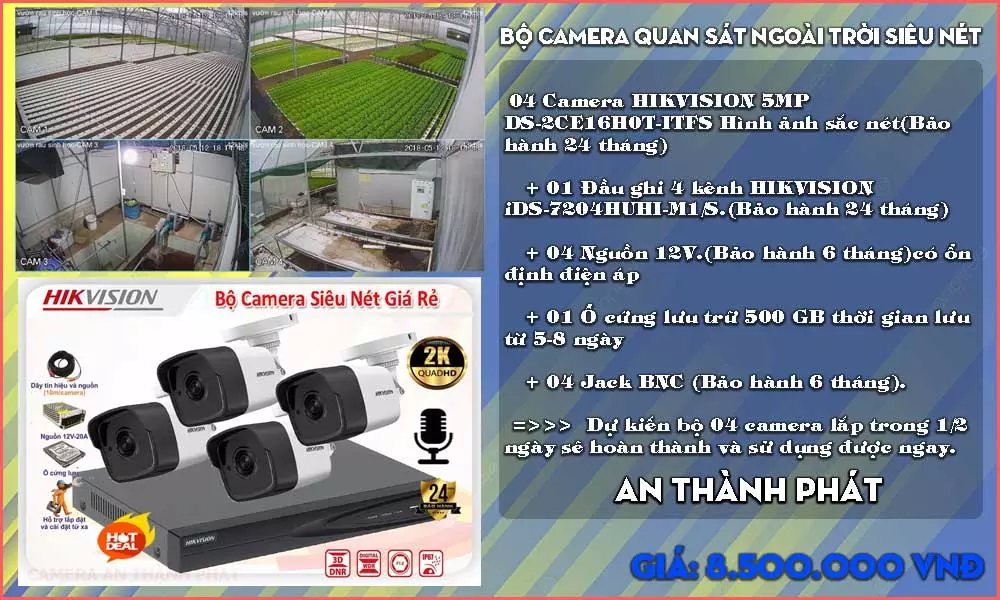Lắp Camera Hikvision Trọn Gói Giá Rẻ