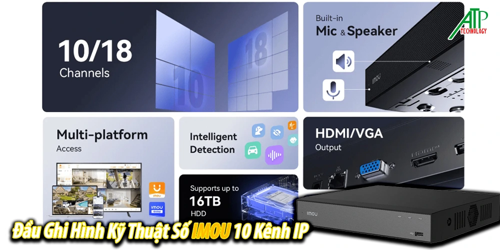 Đầu ghi hình IMOU NVR 10 kênh 