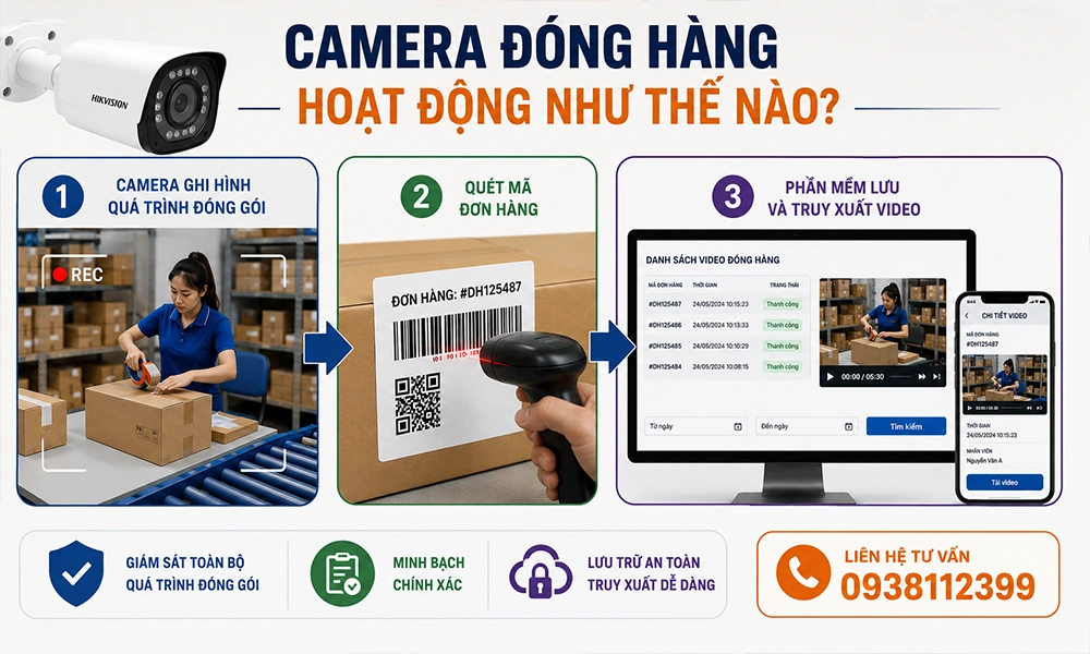 camera đóng hàng hoạt động như thế nào