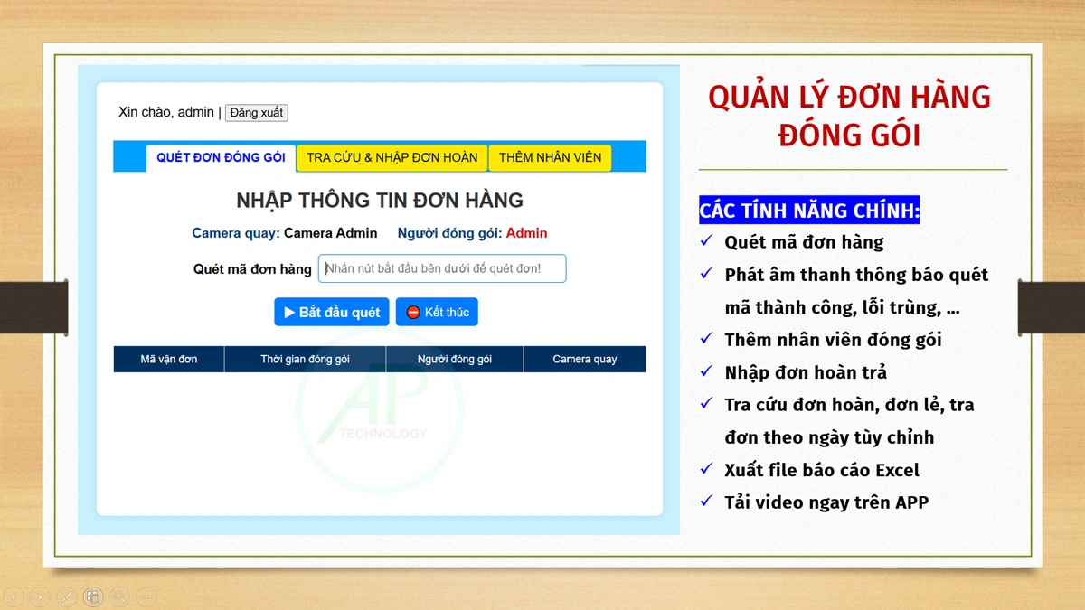 Phần Mềm Quản Lý Mã Đơn Hàng Trích Xuất Video