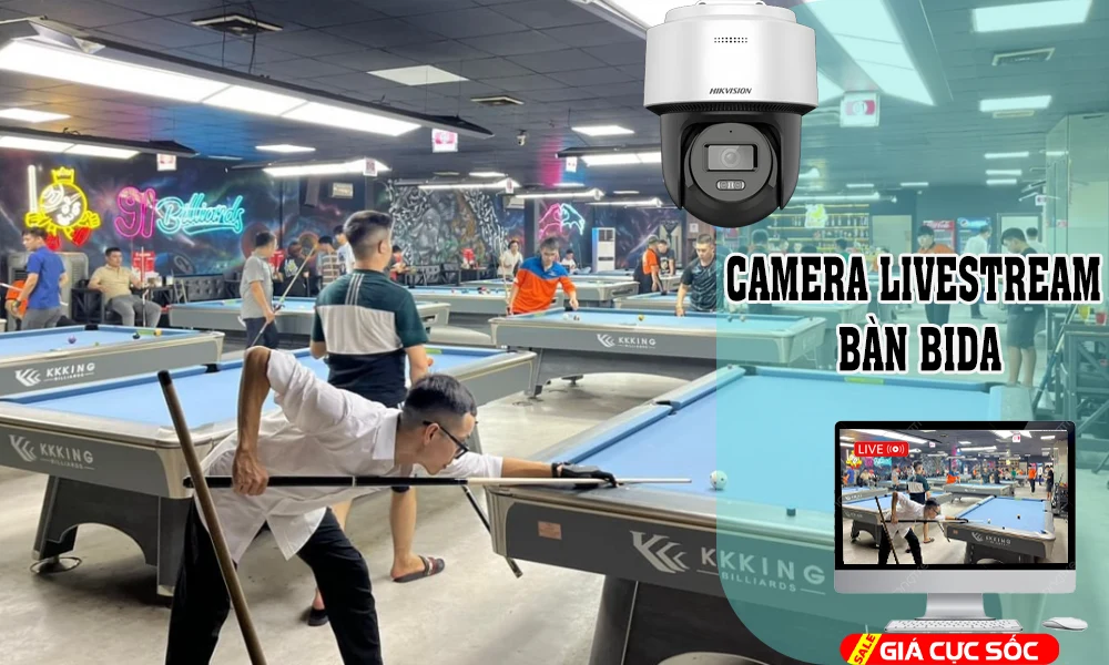 camera livestream chuyên dụng cho các câu lạc bộ bida