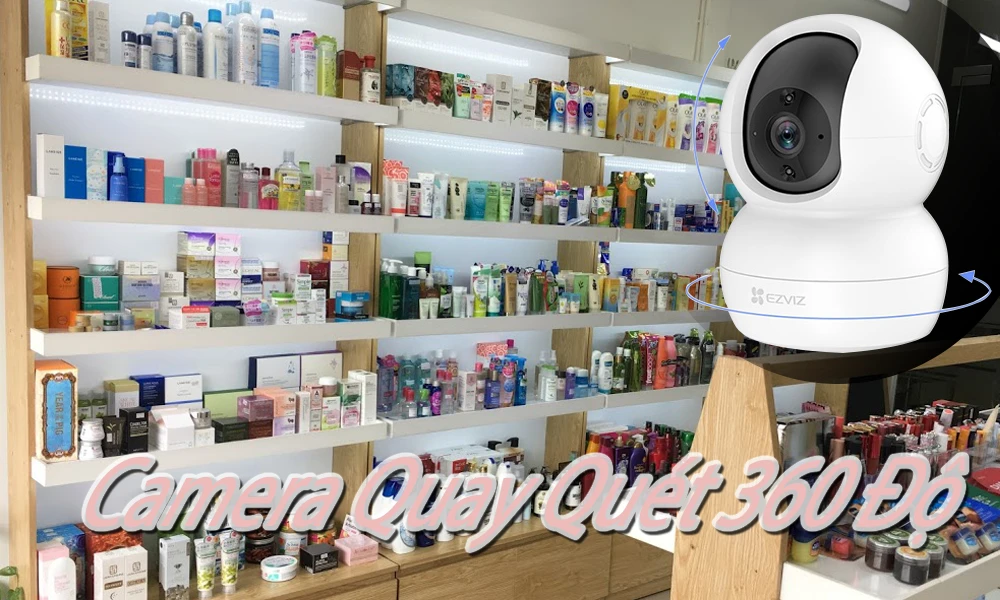 loại camera với khả năng quay 360 độ phù hợp để quay quét và lắp đặt trong cửa hàng