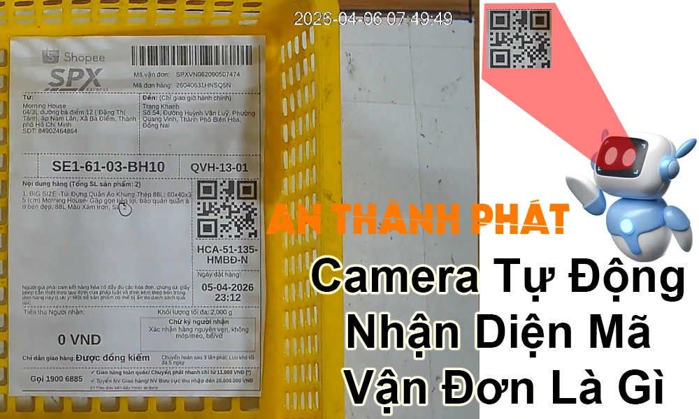 camera tự động nhận diện mã vận đơn là gì