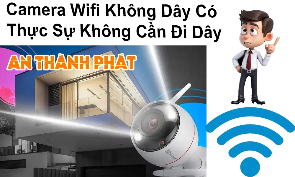 camera wifi không dây có thực sự không cần đi dây