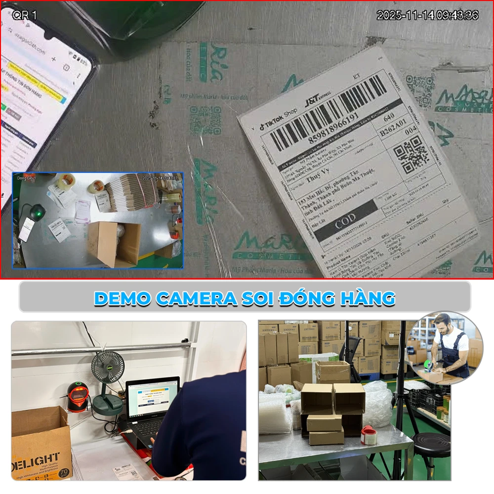 demo thực tế giải pháp camera an thành phát đã thi công lắp đặt thành công cho khách hàng 