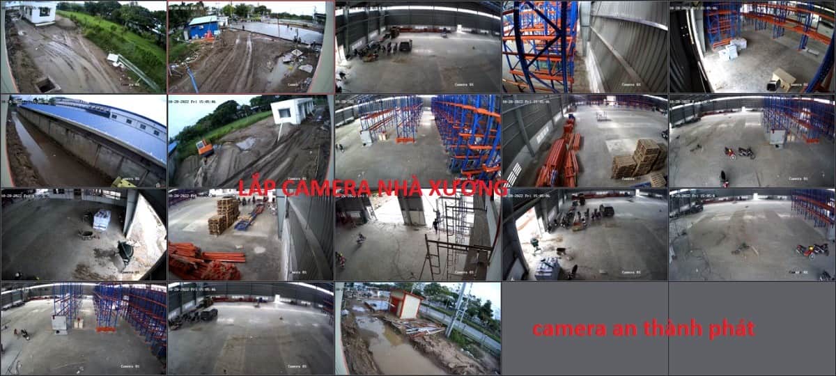 Bộ 18 camera nhà xưởng giá rẻ